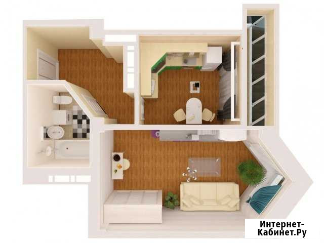1-комнатная квартира, 46.6 м², 9/16 эт. на продажу в Набережных Челнах Набережные Челны - изображение 1