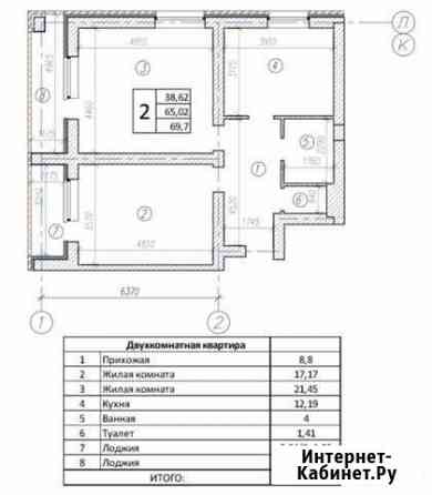 2-комнатная квартира, 70 м², 2/3 эт. на продажу в Северном Белгородской области Северный