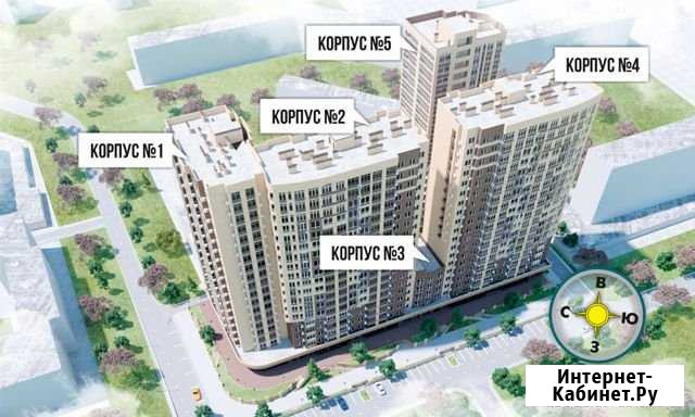 1-комнатная квартира, 42.6 м², 13/19 эт. на продажу в Анапе Анапа - изображение 1