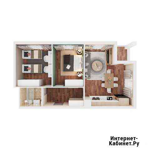2-комнатная квартира, 58 м², 2/4 эт. на продажу в Супсехе Супсех
