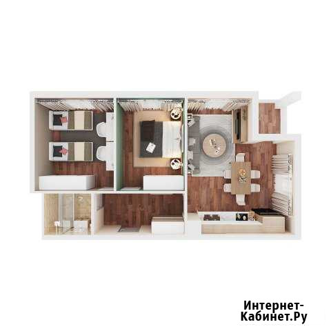 2-комнатная квартира, 58 м², 2/4 эт. на продажу в Супсехе Супсех - изображение 1