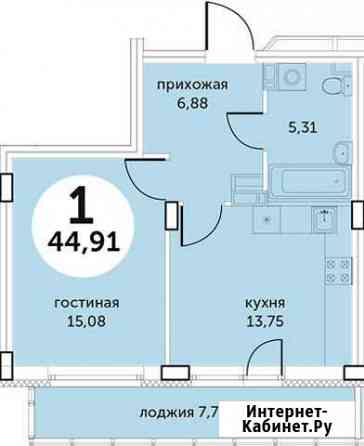 1-комнатная квартира, 44.9 м², 3/10 эт. на продажу в Перми Пермь