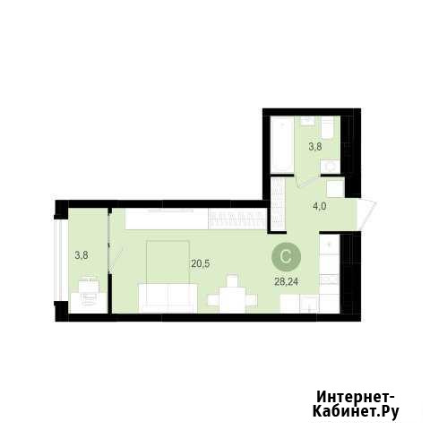 Квартира-студия, 32 м², 8/17 эт. на продажу в Тюмени Тюмень - изображение 1