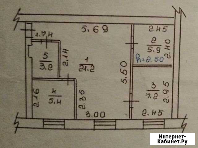 2-комнатная квартира, 42 м², 1/2 эт. на продажу в Азово Азово - изображение 1