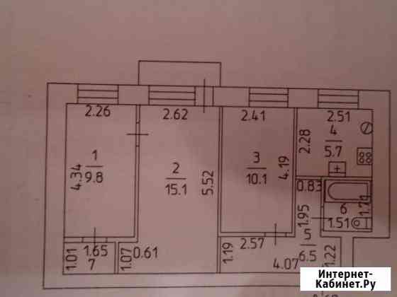 3-комнатная квартира, 51.7 м², 3/5 эт. на продажу в Горнозаводске Пермского края Горнозаводск