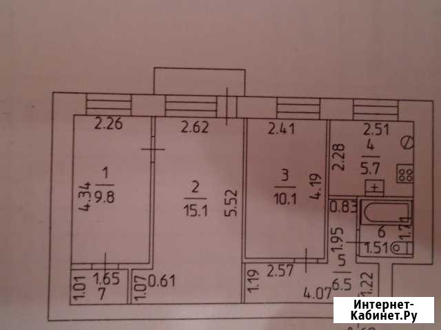 3-комнатная квартира, 51.7 м², 3/5 эт. на продажу в Горнозаводске Пермского края Горнозаводск - изображение 1