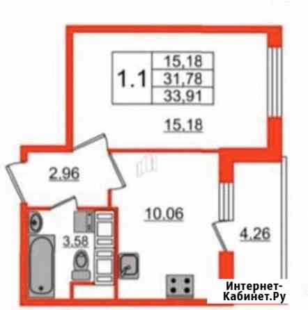 1-комнатная квартира, 34 м², 16/25 эт. на продажу в Санкт-Петербурге Санкт-Петербург