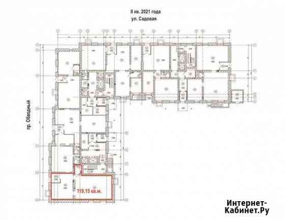 Помещение свободного назначения, 120.7 кв.м. Архангельск