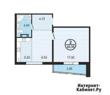 2-комнатная квартира, 42.3 м², 2/11 эт. на продажу в Челябинске Челябинск