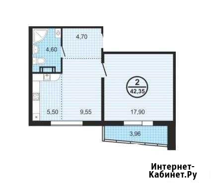2-комнатная квартира, 42.3 м², 2/11 эт. на продажу в Челябинске Челябинск - изображение 1