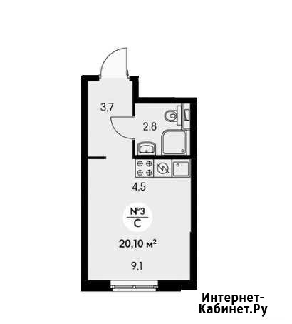 Квартира-студия, 20.1 м², 21/28 эт. на продажу в Москве Москва - изображение 1