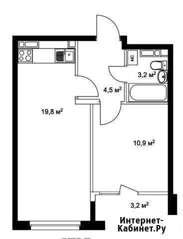 1-комнатная квартира, 41.6 м², 4/18 эт. на продажу в Нижнем Новгороде Нижний Новгород - изображение 1