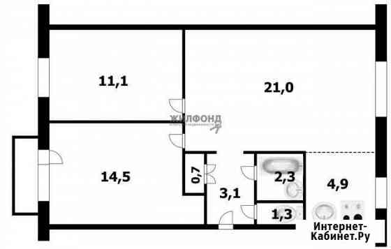 3-комнатная квартира, 59 м², 3/5 эт. на продажу в Искитиме Искитим