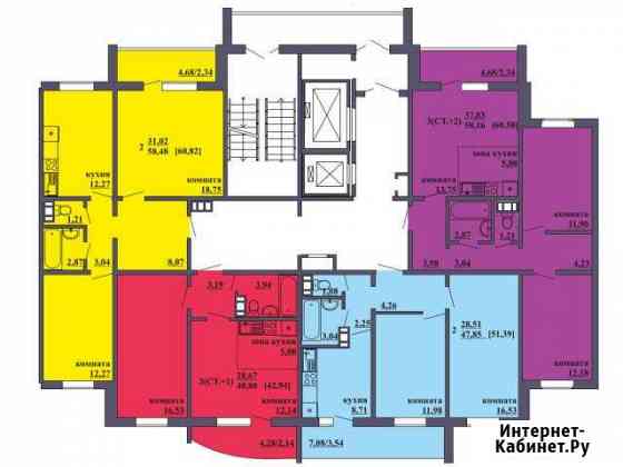 2-комнатная квартира, 60 м², 6/16 эт. на продажу в Челябинске Челябинск