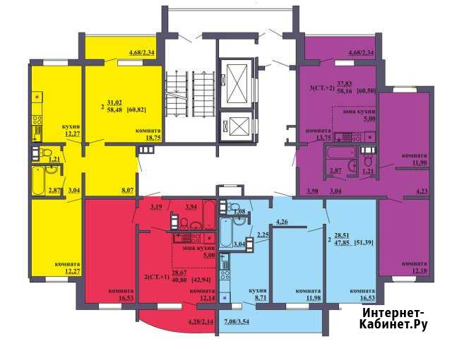 2-комнатная квартира, 60 м², 6/16 эт. на продажу в Челябинске Челябинск - изображение 1
