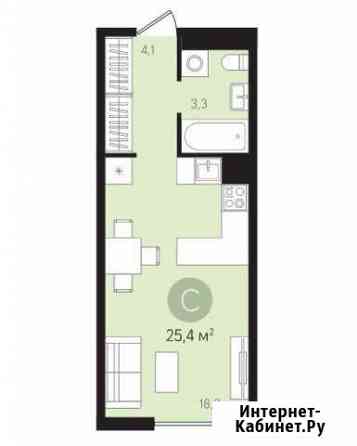 Квартира-студия, 25.4 м², 6/14 эт. на продажу в Видном Видное