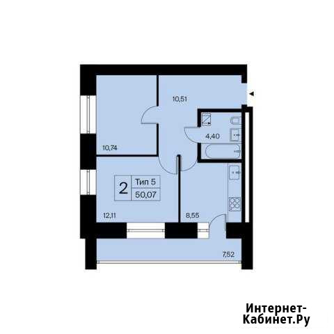 2-комнатная квартира, 50 м², 14/16 эт. на продажу в Сыктывкаре Сыктывкар - изображение 1