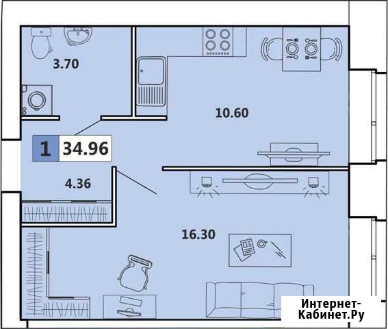 1-комнатная квартира, 35 м², 1/11 эт. на продажу в Архангельске Архангельск - изображение 1