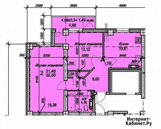 2-комнатная квартира, 55.5 м², 8/11 эт. на продажу в Севастополе Севастополь