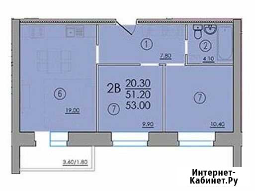 3-комнатная квартира, 53 м², 7/10 эт. на продажу в Вологде Вологда - изображение 1