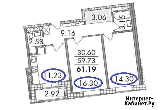 2-комнатная квартира, 61.2 м², 7/7 эт. на продажу в Кокошкино Кокошкино - изображение 1