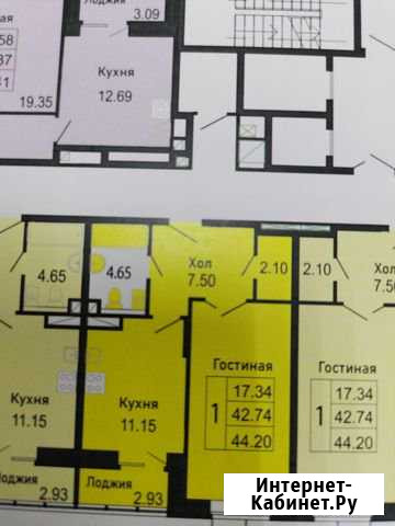 1-комнатная квартира, 44 м², 11/17 эт. на продажу в Домодедово Домодедово - изображение 1