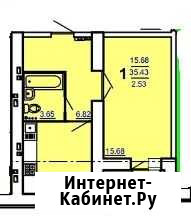 1-комнатная квартира, 35 м², 2/15 эт. на продажу в Пензе Пенза - изображение 1