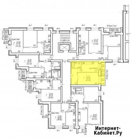 1-комнатная квартира, 44 м², 4/10 эт. на продажу в Брянске Брянск - изображение 1