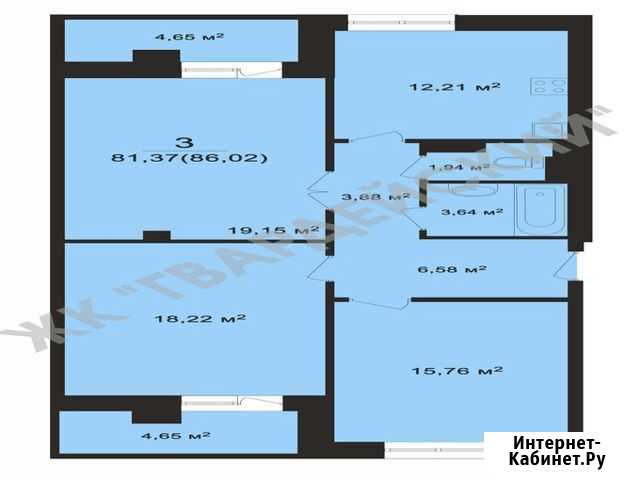 3-комнатная квартира, 88.2 м², 7/14 эт. на продажу во Владимире Владимир - изображение 1