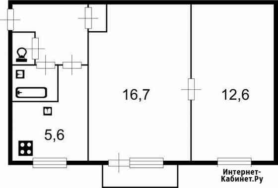 2-комнатная квартира, 43 м², 3/3 эт. на продажу в Колпино Колпино