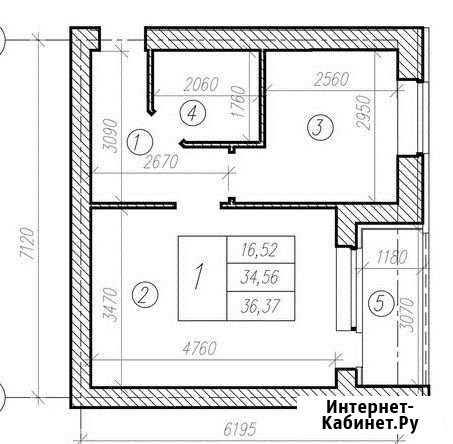 1-комнатная квартира, 36.4 м², 2/3 эт. на продажу в Северном Белгородской области Северный - изображение 1