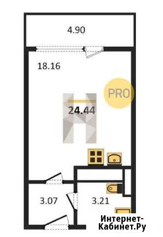 Квартира-студия, 24.4 м², 15/18 эт. на продажу в Мурино Мурино - изображение 1