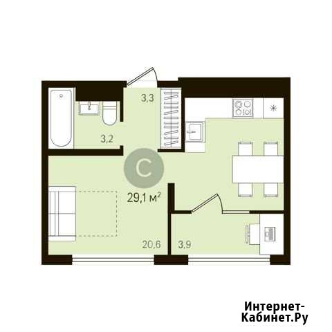 Квартира-студия, 31 м², 4/8 эт. на продажу в Тюмени Тюмень - изображение 1