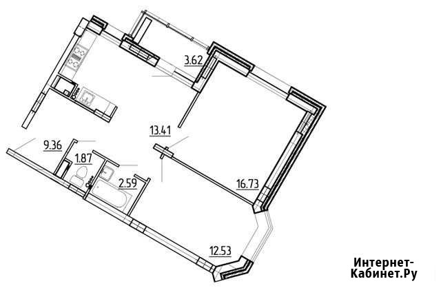 2-комнатная квартира, 56.5 м², 6/14 эт. на продажу в Заречном Пензенской области Заречный - изображение 1
