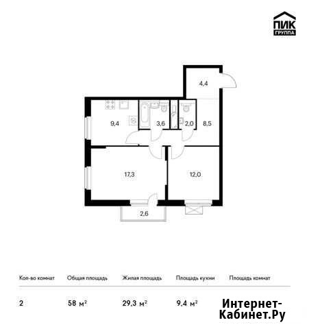 2-комнатная квартира, 58 м², 3/17 эт. на продажу в Ярославле Ярославль - изображение 1