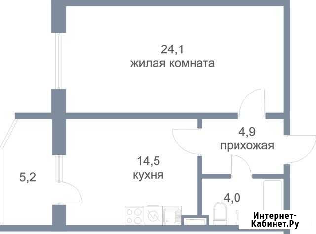 1-комнатная квартира, 52.7 м², 10/17 эт. на продажу в Сургуте Ханты-Мансийского АО Сургут - изображение 1
