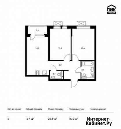 2-комнатная квартира, 57 м², 11/24 эт. на продажу в Тюмени Тюмень