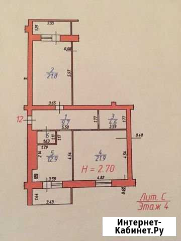 2-комнатная квартира, 80 м², 4/8 эт. на продажу во Владикавказе Владикавказ - изображение 1