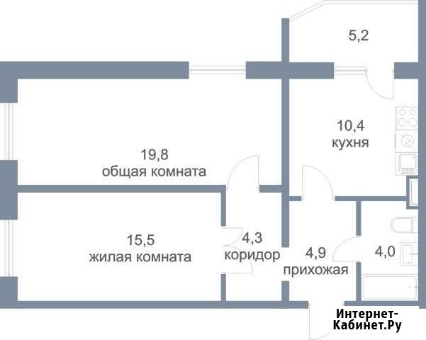 2-комнатная квартира, 64.1 м², 1/17 эт. на продажу в Сургуте Ханты-Мансийского АО Сургут - изображение 1