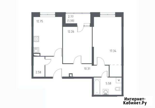 2-комнатная квартира, 62 м², 1/18 эт. на продажу в Видном Видное - изображение 1