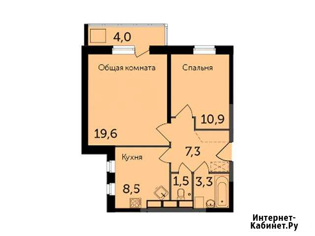 2-комнатная квартира, 53.1 м², 19/19 эт. на продажу в Калуге Калуга - изображение 1