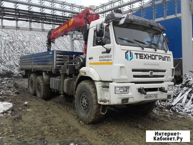 Услуга аренда манипулятора 7 тонн (6*6 вездеход) Красноярск - изображение 1