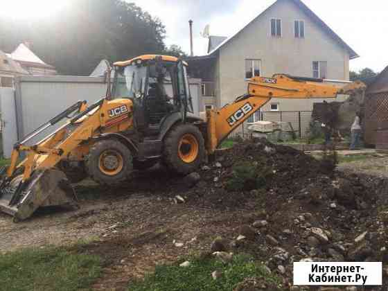 Услуги экскаватора-погрузчика JCB (гидромолот) Сочи