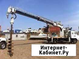 Аренда ямобура, бурение свай, установка опор лэп Тамань - изображение 1