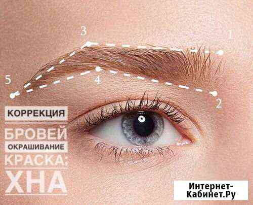 Окрашивание бровей (краска, хна) Екатеринбург