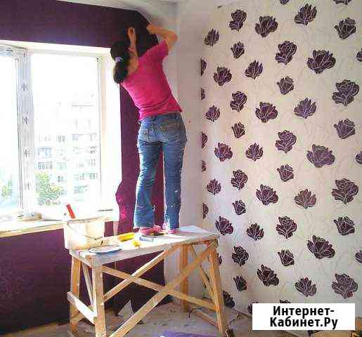 Поклейка обоев шпаклевка Краснодар