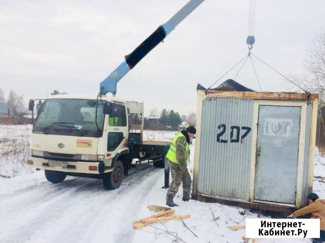 Манипулятор.Бытовки.Перевозка 24 часа Аренда 5т Москва - изображение 1