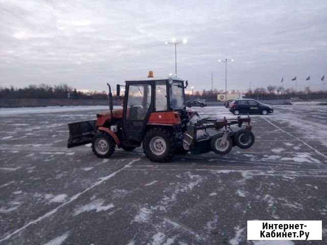 Уборка снега на минитракторе мтз 320 Омск - изображение 1