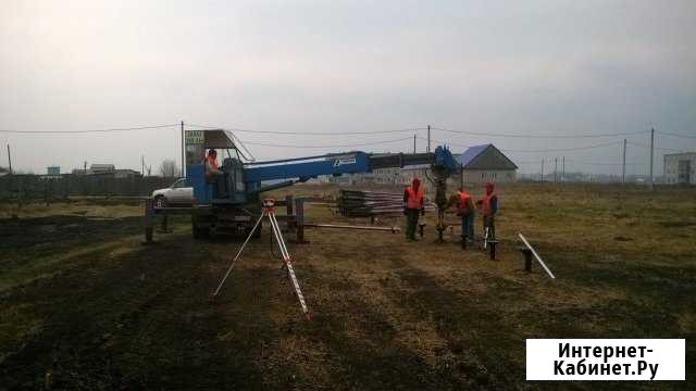 Фундамент на сваях. Монтаж. Забивка.Вкрутка Омск - изображение 1