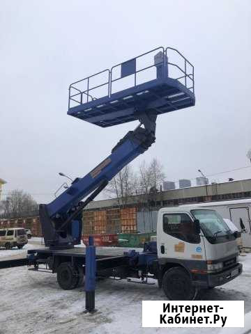 Автовышка-платформа 22 метра аренда с водителем Москва - изображение 1